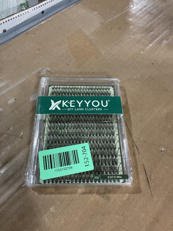 Photo 1 of KEYYOU Individual Lashes 300pcs 40D 0.07C Curl 12mm DIY Eyelash Extension Soft&Natural Black Nylon Lashes