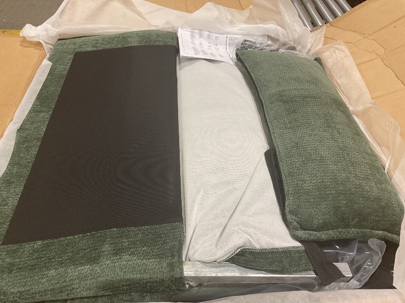 Photo 1 of **PARTIAL SET/1 ARM MISSING**CONSISTS OF 1 ARM, 1 MIDDLE, 2 OTTOMANS** Trygoal U Shaped Modular Cloud Couch, Convertible Sectional Couches Sofa with 2 Ottoman, 3 Seater Modular Sectional Deep Seat Sofa, for Living Room, Apartment, Green