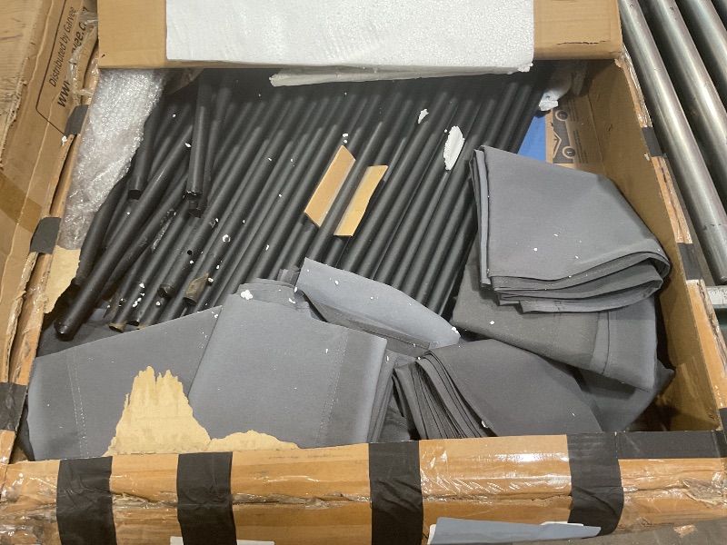 Photo 1 of **USED**VEVOR Room Divider, 4 Panel Room Divider, Folding Privacy Screen and Portable Partition Divider for Room Separation, Freestanding Room Partitions for Office, Bedroom, Study, Grey