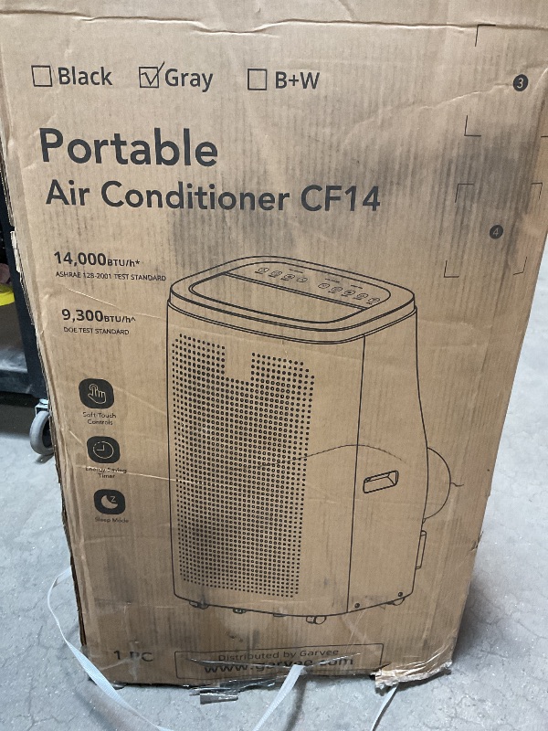 Photo 1 of 14,000 BTU Portable Air Conditioner – 3 in-1 Powerful AC Cooling, Dehumidifier & Fan for Rooms up to 750 sq.ft. | Energy-Saving 24H Timer & Remote Control | Ultra-Quiet Sleep Mode | Fast & Easy Setup