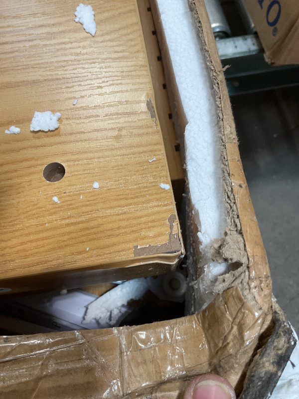 Photo 1 of **MINOR DAMAGE**Tribesigns 70.9 inch Console Table with 3 Drawers, Extra Long Entryway Table, Wood Sofa Table Oak Furniture with Open Storage Shelves Wooden Couch Table Foyer Tables for Living Room Hallway Entrance