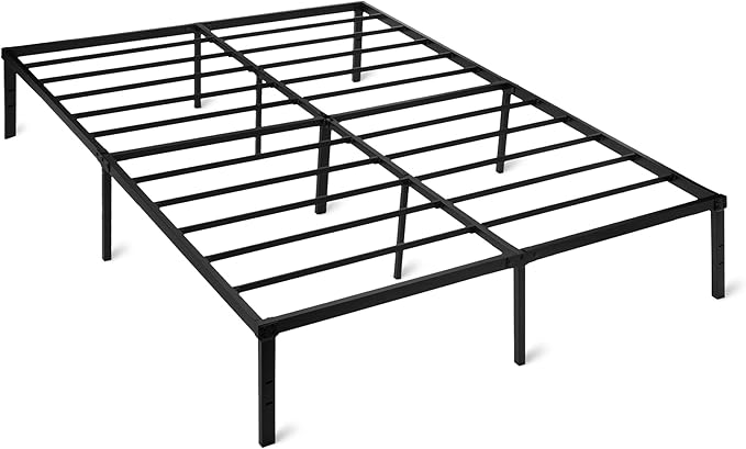 Photo 1 of ***PICTURE FOR REFERENCE ***Amazon Basics-Metal Bed Frame, Non-Foldable Platform Bed, Easy Assembly, Queen, 60W x 80L in, Black