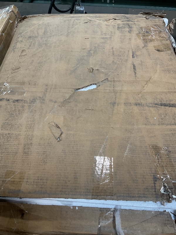 Photo 1 of ***POSSIBLE PARTIAL SET/ UNKNOWN MISSING PIECES OIR DAMAGES**** LITTLE TREE 55-Inch Dining Table for 6, Wooden Rectangle Kitchen Table, Large Dining Room Tables, Industrial Dinner Table with Heavy Duty Pedestal, Rustic Brown