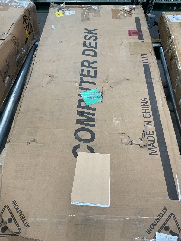 Photo 1 of ***PICTURE FOR REFERENCE ONLY***48 Inch Desk, Large Computer Office Desk Workstation, Modern Simple Style Laptop Desk Study Writing Table Business Furniture for Home Office (Black, 48 Inch)