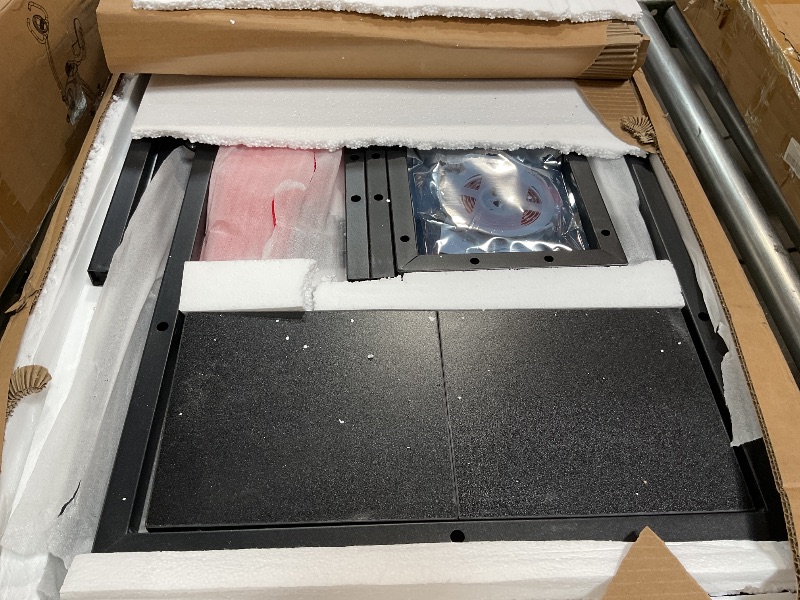 Photo 1 of ***PICTURE FOR REFERENCE ONLY***48 Inch Desk, Large Computer Office Desk Workstation, Modern Simple Style Laptop Desk Study Writing Table Business Furniture for Home Office (Black, 48 Inch)