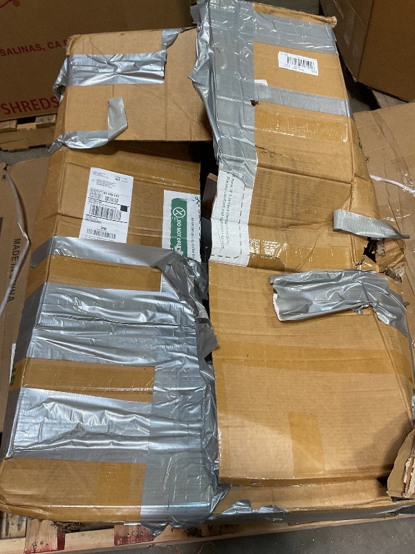 Photo 1 of **USED/DAMAGED/POSSIBLY FOR PARTS**Tribesigns Coffee Table Square LED Coffee Table Engineered Wood Low Center Cocktail Tables for Living Room (Rustic Brown+Black)