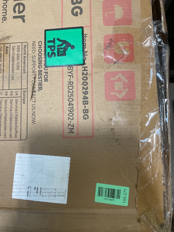 Photo 1 of ***MISSING ASSEMBLY HARDWARE*** GABRYLLY Ergonomic Chair with Footrest – Wide Cross Legged Chair with Reversible Armrests, 120°Tilt, Heavy-Duty Base, Big and Tall Executive Chair Plus, Brown, GY82766