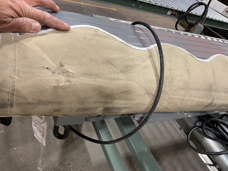 Photo 1 of ***USED/MINOR DAMAGE/NO REMOTE/DIRTY FROM TRANSPORT***ADVANING Classic Series 12'X10' Electric Retractable Awning, 100% Acrylic UV+ Sun Shade Canopy, Light Taupe (Solid), EA1210-A013H