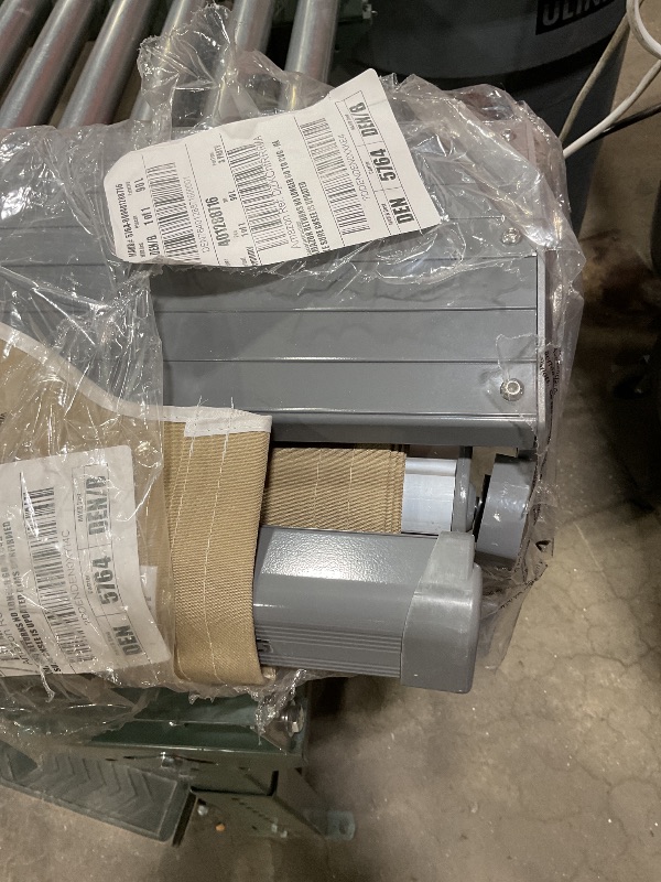 Photo 1 of ***USED/MINOR DAMAGE/NO REMOTE/DIRTY FROM TRANSPORT***ADVANING Classic Series 12'X10' Electric Retractable Awning, 100% Acrylic UV+ Sun Shade Canopy, Light Taupe (Solid), EA1210-A013H