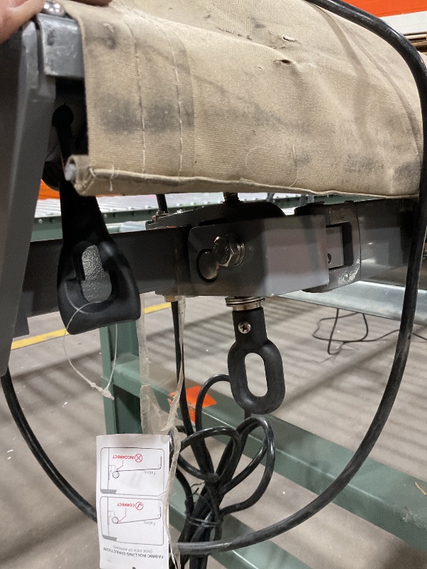 Photo 1 of ***USED/MINOR DAMAGE/NO REMOTE/DIRTY FROM TRANSPORT***ADVANING Classic Series 12'X10' Electric Retractable Awning, 100% Acrylic UV+ Sun Shade Canopy, Light Taupe (Solid), EA1210-A013H