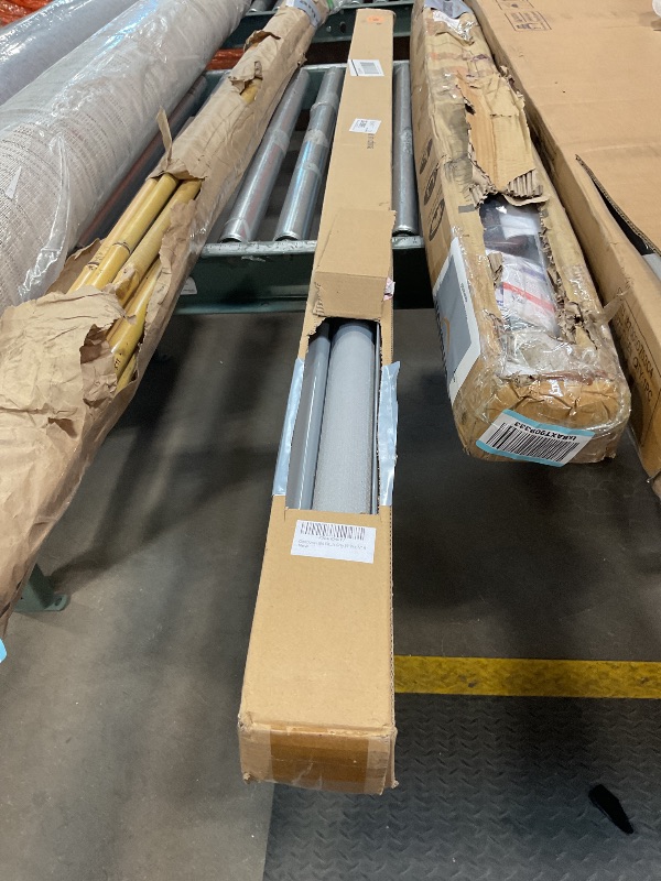 Photo 1 of ***UNTESTED/ POSSIBLY FOR PARTS*** ChrisDowa Cordless Zebra Blinds for Windows, Dual Layer Free-Stop Light Filtering Window Roller Shades, Pull Down Privacy Zebra Shades for Home, Office, Bedroom, Door (69" W x 72" H, Light Grey)