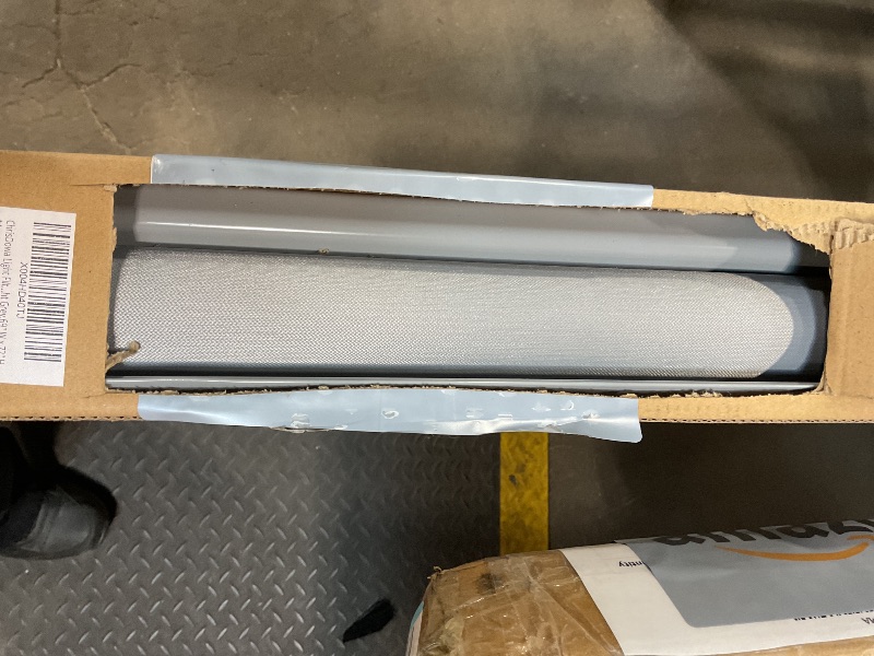 Photo 1 of ***UNTESTED/ POSSIBLY FOR PARTS*** ChrisDowa Cordless Zebra Blinds for Windows, Dual Layer Free-Stop Light Filtering Window Roller Shades, Pull Down Privacy Zebra Shades for Home, Office, Bedroom, Door (69" W x 72" H, Light Grey)