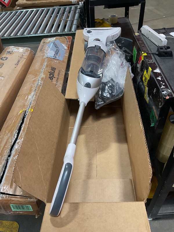 Photo 1 of ***USED/UNTESTED***Shark SV1106 Navigator Freestyle Upright Bagless Cordless Stick Vacuum for Carpet, Hard Floor and Pet with XL Dust Cup and 2-Speed Brushroll, White/Grey