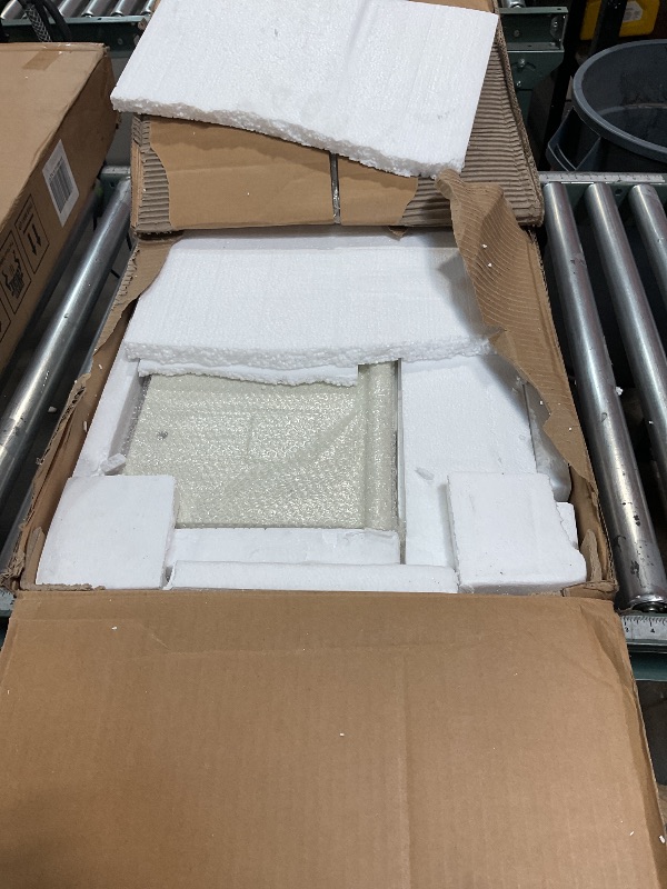 Photo 1 of ****POSSIBLY BOX 1 OF 2 /NO FIREPLACE***** 43 Inch Fireplace TV Stand with Mantel - Electric Fireplace Heater, Wooden Entertainment Center, Adjustable LED Flame, Freestanding (750W/1500W),Cream