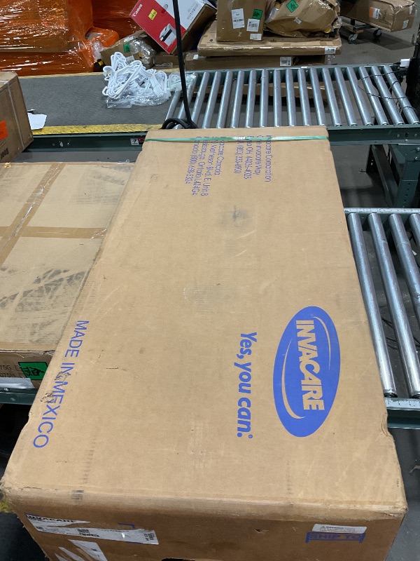 Photo 1 of ***possibly for parts/ untested**** Invacare Lightweight Hydraulic Patient Lift, White, 450 lb. Weight Capacity, 9805P, Beige