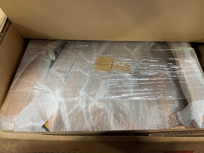 Photo 1 of ***PARTIAL SET/BOX 1 of 3 ONLY ***Merax 6 Pieces Patio Furniture Set, Outdoor L-Shaped Sectional Sofa Set with Coffee Table, Acacia Wood Conversation Seating & Cushions and Lumbar Pillows, for Garden, Poolside and Backyard, Teak+Beige