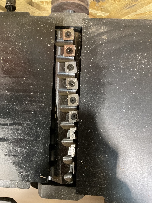 Photo 1 of ***TOP OF PLANER ONLY***JET Black 8-Inch Jointer, Helical Cutterhead, 2 HP, 230V 1Ph (Model JWJ-8HH-BLK)