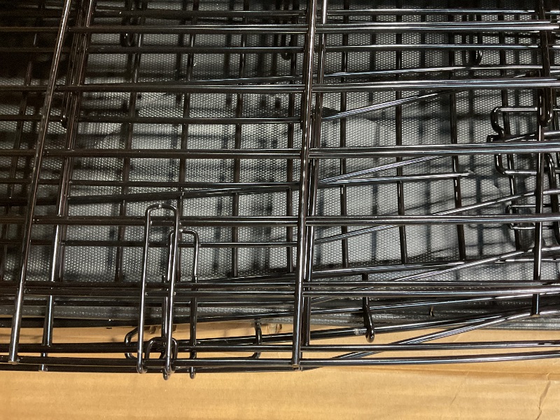 Photo 1 of **MAJOR DAMAGE/ CRACKED TRAY / CAGE BENT**MidWest Homes for Pets XL LifeStages Double Door 48-Inch Folding Dog Crate, Enhanced Security, Includes Leak-Proof Pan, Divider Panel, Handle, Rubber Feet