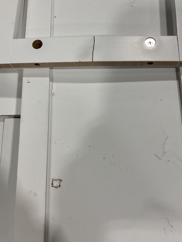 Photo 1 of **MAJOR DAMAGE/USED/PARTS ONLY**GARVEE SMALL WHITE CABINET SHELF