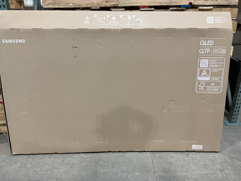 Photo 1 of ***MAJOR DAMAGE/CRACKED SCREEN/ PARTS ONLY ***Samsung 85-Inch Class QLED Q7F Series Samsung Vision AI Smart TV (2025 Model, 85Q7F) Quantum HDR, Object Tracking Sound Lite, Q4 AI Gen1 Processor, 4K upscaling, Gaming Hub, Alexa Built-in