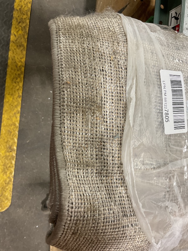 Photo 1 of ***DIRTY FROM TRANSPORT ***JONATHAN Y Khalil Modern Berber Stripe Gray/Cream Indoor Area Rug, 8x10, Contemporary, Bohemian, Easy-Cleaning for Living Room, Bedroom, Kitchen, Pet Friendly, Non-Shedding (MOH207G-8)