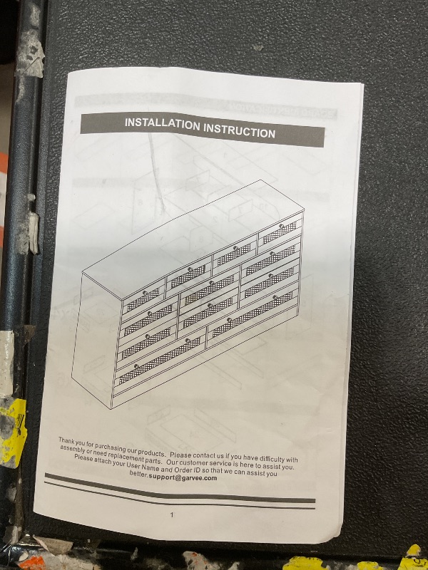 Photo 1 of ***USED/MINOR DAMAGE/MISSING HARDWARE UNKNOWN ***Garvee Dresser Drawer 12 drawer