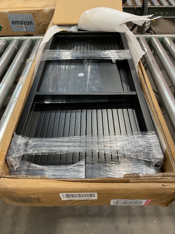 Photo 1 of ***PICTURE FOR REFERENCE ***Karl home Black Bunk Bed Twin Over Twin, Metal Bunk Bed with Built-in Ladder and Safety Guardrail, Space-Saving Twin Bunk Beds for Kids, Teens & Adults, No Box Spring