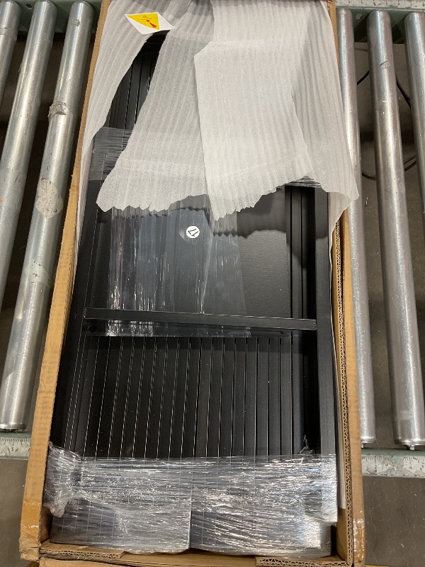 Photo 1 of ***PICTURE FOR REFERENCE ***Karl home Black Bunk Bed Twin Over Twin, Metal Bunk Bed with Built-in Ladder and Safety Guardrail, Space-Saving Twin Bunk Beds for Kids, Teens & Adults, No Box Spring