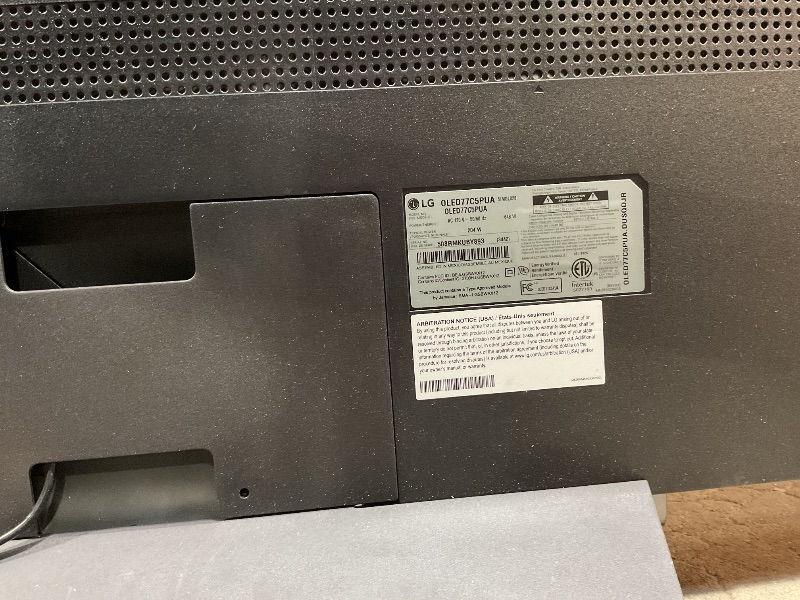 Photo 1 of ***USED/MISSING REMOTE/SCRATCHED***LG 77-Inch Class OLED evo AI 4K C5 Series Smart TV w/Dolby Atmos, Dolby Vision, HDR10, AI Super Upscaling 4K, Filmmaker Mode, Wow Orchestra, Alexa Built-in (OLED77C5PUA, 2025)