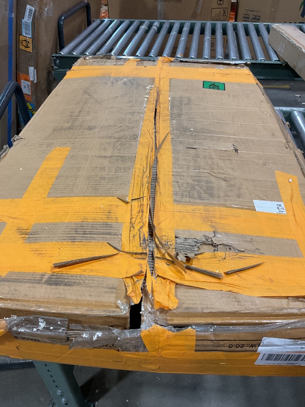 Photo 1 of ***USED/MISSING HARDWARE UNKNOWN/MINOR CHIPS IN WOOD***Pamapic Glass Top Vanity Desk with Mirror and Lights, 11 Drawers Makeup Vanity with Charging Station and Chair, Golden Handles Dressing Table, 3 Lighting Modes Makeup Table, White