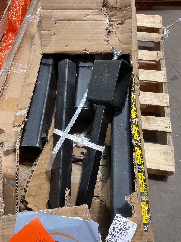 Photo 1 of ***MINOR DAMAGE ***VEVOR Pallet Forks, 4000 lbs Clamp on Pallet Forks, 60" Total Length Heavy Duty Pallet Forks with Adjustable Stabilizer Bar, Tractor Bucket Forks for Loader Bucket Skid Steer Tractor