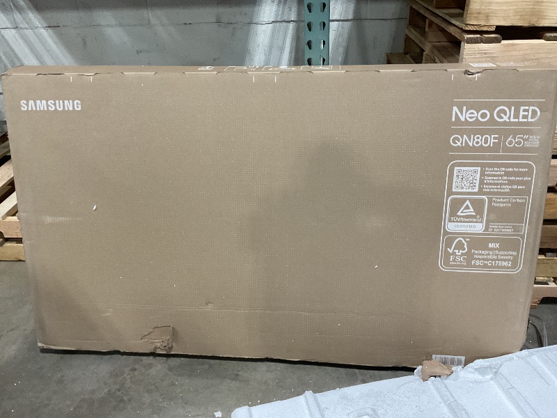 Photo 1 of ***DAMAGED SCREEN***Samsung 65-Inch Class Neo QLED 4K QN80F Series, Vision AI, Mini LED Smart TV (2025 Model, 65QN80F) Neo Quantum HDR, Object Tracking Sound Lite w/Dolby Atmos, NQ4 AI Gen2 Processor, Alexa Built-in