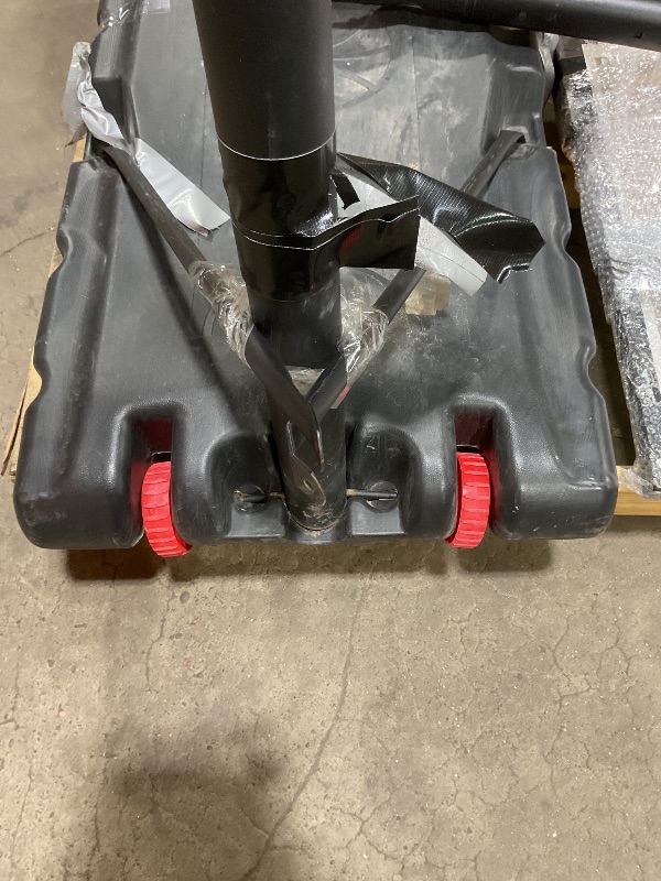 Photo 1 of ***USED/UNKNOWN MISSING HARDWARE***VISVEIL Basketball Hoop,Portable Basketball Hoop System for Outdoor, Adjustable Height 5.7-10ft 45in Backboard Basketball Goal for Kids Teen and Adult-Jet Black