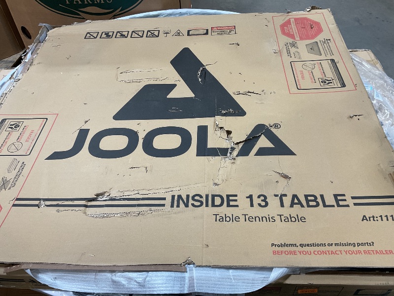 Photo 1 of ***MINOR SCRAPES ***JOOLA Inside 13 - Professional MDF Indoor Table Tennis Table with Quick Clamp Ping Pong Net and Post Set - 10 Minute Easy Assembly - Ping Pong Table with Single Player Playback Mode