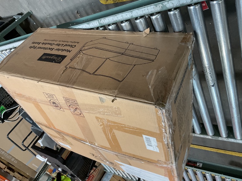 Photo 1 of ***TWO SEATER SECTION ONLY***Vesgantti Large Modular Sectional Sofa, Big Comfy Cloud Couch with Ottoman Deep Seat Chenille Cloud Sofa, 8 Seater Large Sectional Couches for Living Room, Bedroom and Apartment, Beige Modular sectional sofa, cloud lita- doubl