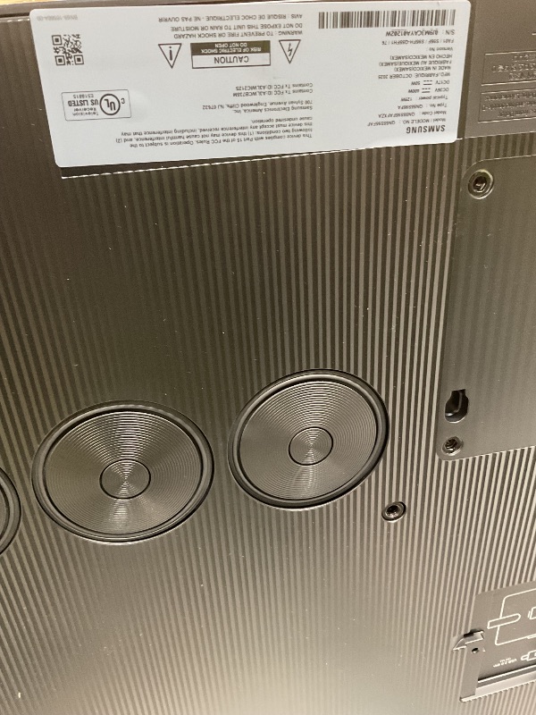 Photo 1 of ***MISSING POSSIBLY POWER CORD/UNTESTED UNKNOWN DISPLAY DAMAGES*** SAMSUNG 55-Inch Class OLED S95F 4K Glare Free Smart TV (2025 Model) NQ4 AI Gen3 Processor, OLED HDR Pro, Motion Xcelerator 164Hz, Dolby Atmos, Samsung Vision AI, Alexa Built-in