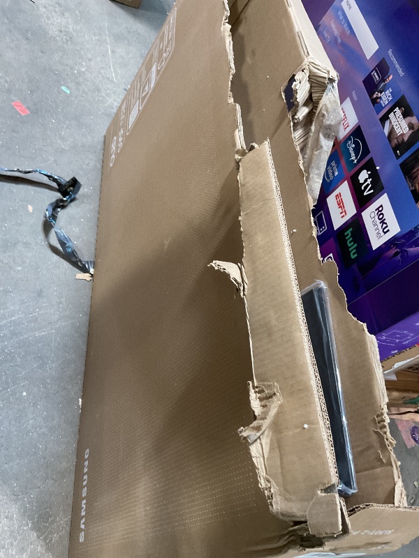 Photo 1 of ***MISSING POSSIBLY POWER CORD/UNTESTED UNKNOWN DISPLAY DAMAGES*** SAMSUNG 55-Inch Class OLED S95F 4K Glare Free Smart TV (2025 Model) NQ4 AI Gen3 Processor, OLED HDR Pro, Motion Xcelerator 164Hz, Dolby Atmos, Samsung Vision AI, Alexa Built-in