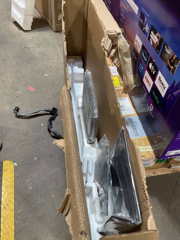 Photo 1 of ***MISSING POSSIBLY POWER CORD/UNTESTED UNKNOWN DISPLAY DAMAGES*** SAMSUNG 55-Inch Class OLED S95F 4K Glare Free Smart TV (2025 Model) NQ4 AI Gen3 Processor, OLED HDR Pro, Motion Xcelerator 164Hz, Dolby Atmos, Samsung Vision AI, Alexa Built-in