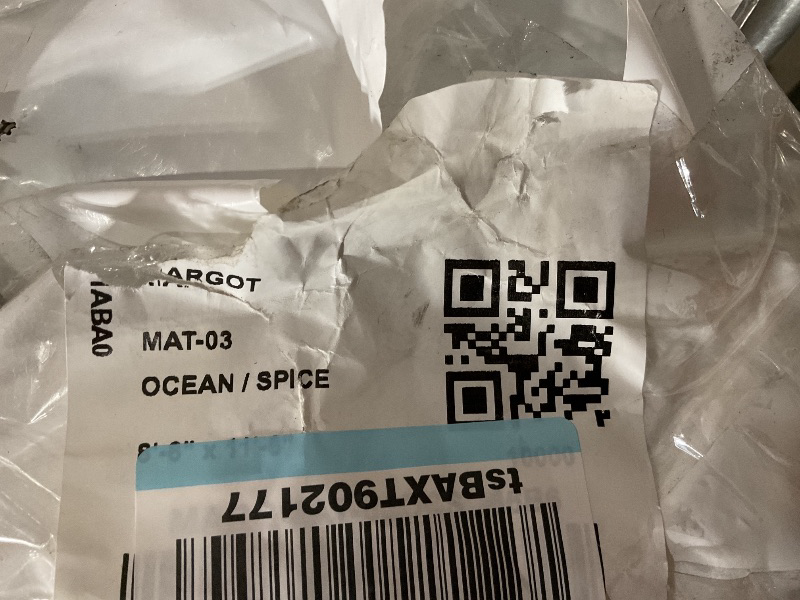 Photo 1 of Loloi Margot Collection MAT-03 Ocean/Spice 8'-6" x 11'-6" Area Rug feat. CloudPile, No-Shed Easy Clean Large Patterned Area Rug for Living Room, Bedroom, Dining Area