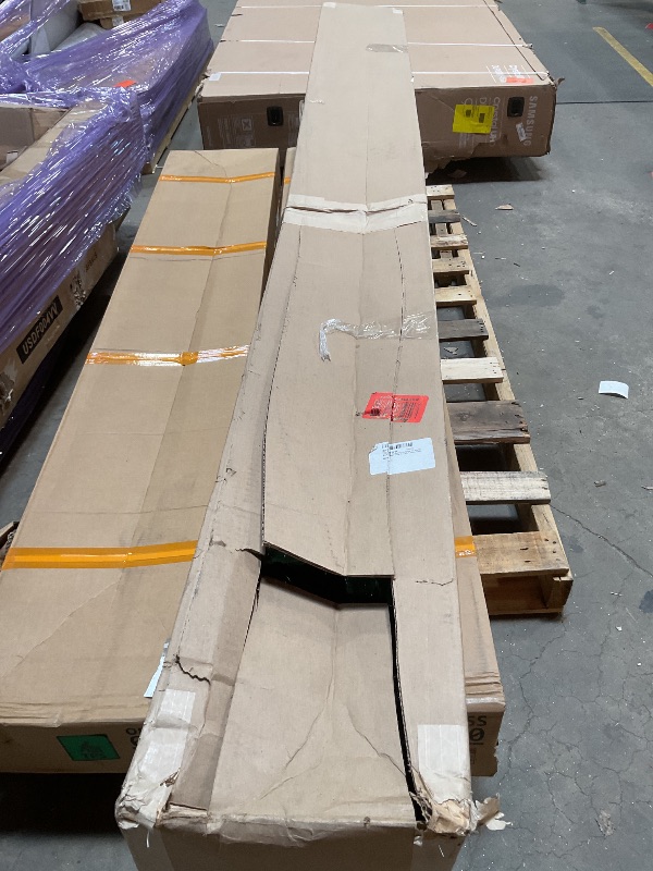 Photo 1 of ***has a scratch*** From Plain To Beautiful In Hours 124 Shallot 3D PVC Wall Panels 4ft. x 8ft. (Covers/ 32 sq. ft.), 1 Piece, Gloss Black