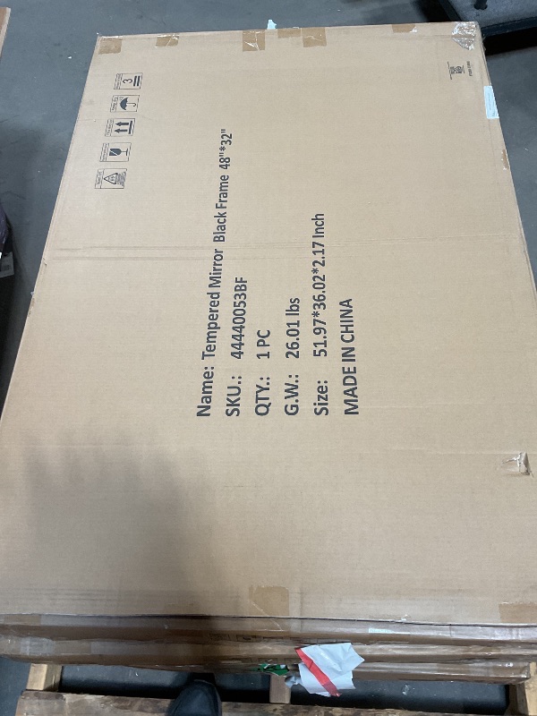 Photo 1 of ROOMTEC Black Bathroom Mirrors for Wall, 48X32 Inch Rounded Rectangle Mirror, Matte Black Bathroom Vanity Mirror, Metal Framed Wall-Mounted Mirror,Tempered Glass,?Horizontally or Vertically?