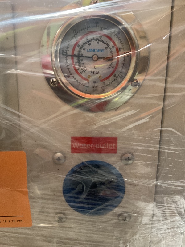 Photo 1 of ***USED, MISSING PARTS, MINOR DAMAGE, UNTESTED ***12,000 Gallon Electric Pool Heater, Suitable for Above Ground Pool Heaters, 50,000 BTU Pool Heat Pump, Supports WiFi Timer, Dual-Mode Heating and Cooling Pool Heater, 220V-240V