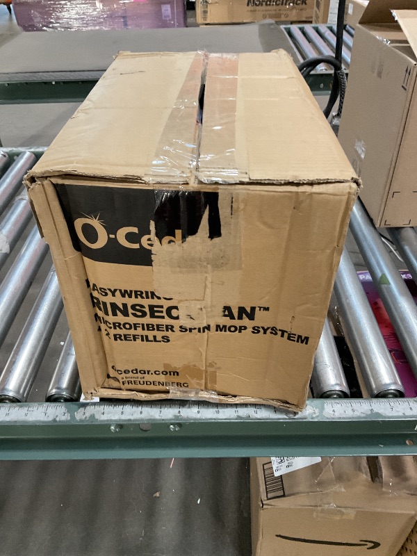 Photo 1 of ***MINOR CRACK***O-Cedar RinseClean Spin Mop & Bucket System + 2 Extra Mop Heads| Clean with Clean Water | Removes 99% of Bacteria