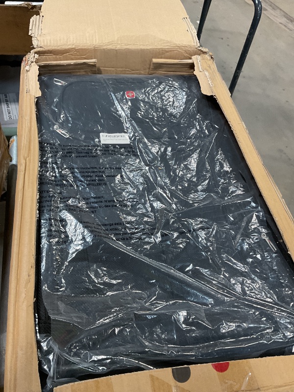 Photo 1 of ***HAS MAJOR DAMAGES HEAVILY USED*** SwissGear Sion Softside Expandable Luggage – Large Checked Suitcase with 360 Degree Wheels & Retractable Handle – 29 Inch, Perfect for 7-9 Night Trips – Black