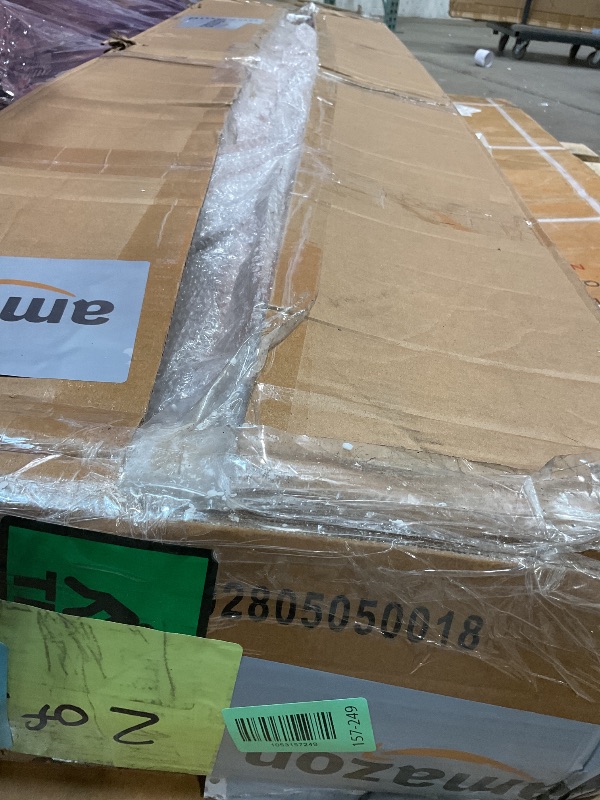 Photo 1 of **SCRAPES FROM TRANSPORT**GarveeLife Outdoor Wooden Playhouse with Climbing Wall, 2 Story Wooden Playhouse with Step Ladder, Elevated Modern Cedar Playhouses Kids