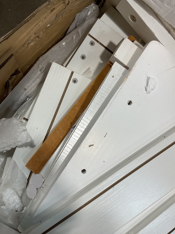 Photo 1 of **CUT. SCRAPES**Kids Desk and Chair Set,Study Desk for Kids with Hutch, Storage Cabinet, Wooden Children Study Table