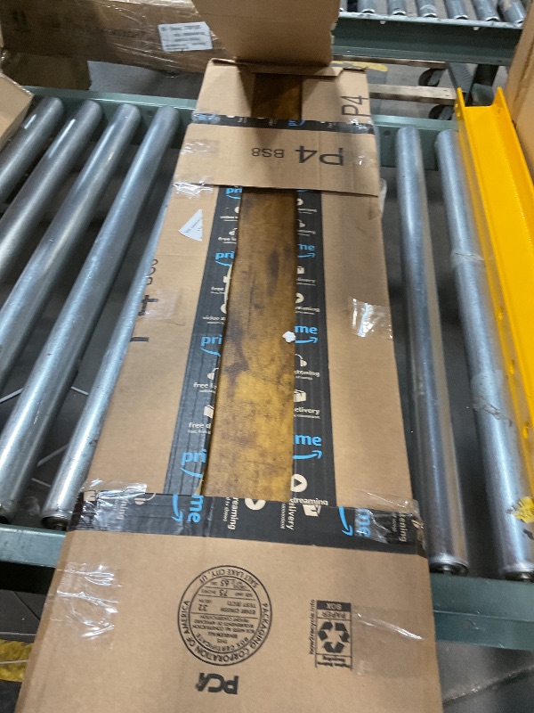 Photo 1 of **TOP OF DESK ONLY**  
Desk, Adjustable Height Stand up Desk Rustic Brown Top