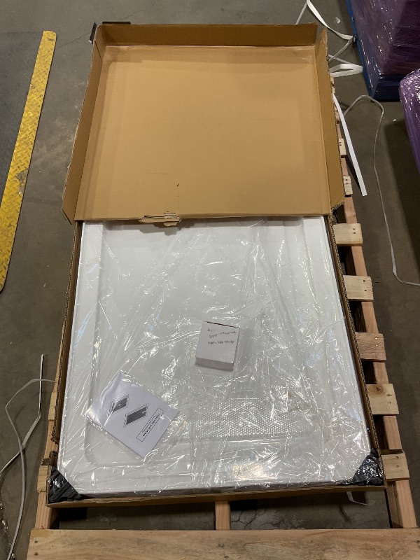 View 2 of **PARTS ONLY**Garvee Shower Base 60'' L x 32'' W with Stainless Steel Drain, Shower Pan ? Tray with Non-Slip Texture, Center Drain