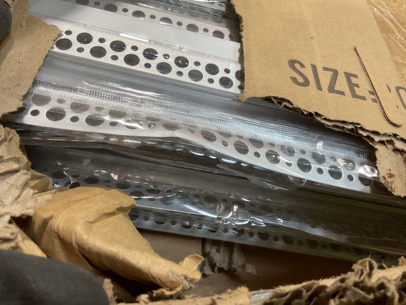 Photo 1 of **MINOR BEND DAMAGE**Glooglitter 20 Pack 6.6ft/ 2 Meter Plaster-in LED Channel Trimless Diffuser Channel Recessed Drywall Aluminum LED Profile with End Caps for Wall Drywall Ceiling (0.49 Inch Wide)