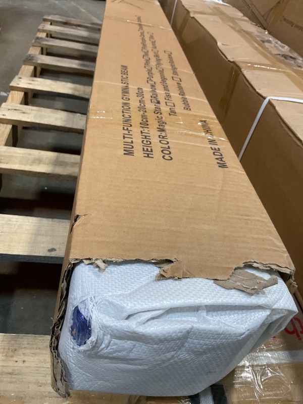 Photo 1 of **MINOR TEAR DAMAGE**Seliyoo Adjustable Balance Beam for Kids, 8FT Gymnastics Beam with Anti-Slip Legs, High and Low Floor Beam for All Gymnastics Levels, Professional Gymnastic Equipment for Home, Gym Center